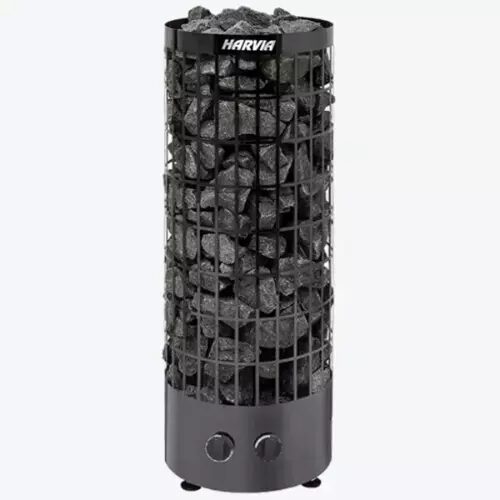 Электрическая печь Harvia Cilindro PC70 Black Steel со встроенным пультом