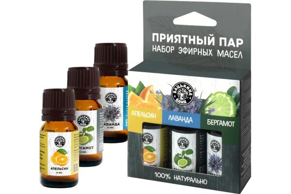 Набор эфирных масел "Приятный пар", Бацькина баня