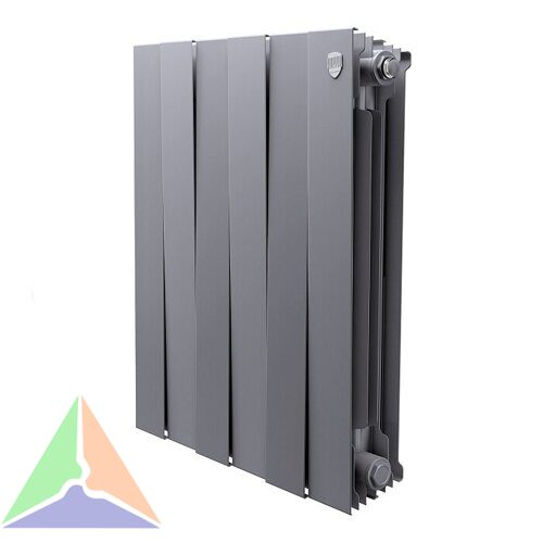 Радиатор биметаллический Royal Thermo PianoForte 500 6 секции (серый)