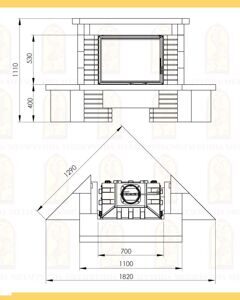 Каминная облицовка МЕТА Аккорд 700