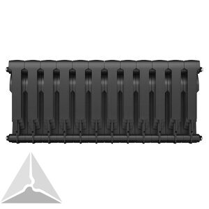 Радиатор биметаллический Royal Thermo BiLiner 350 12 секции (черный)