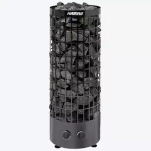 Электрическая печь Harvia Cilindro PC70 Black Steel со встроенным пультом