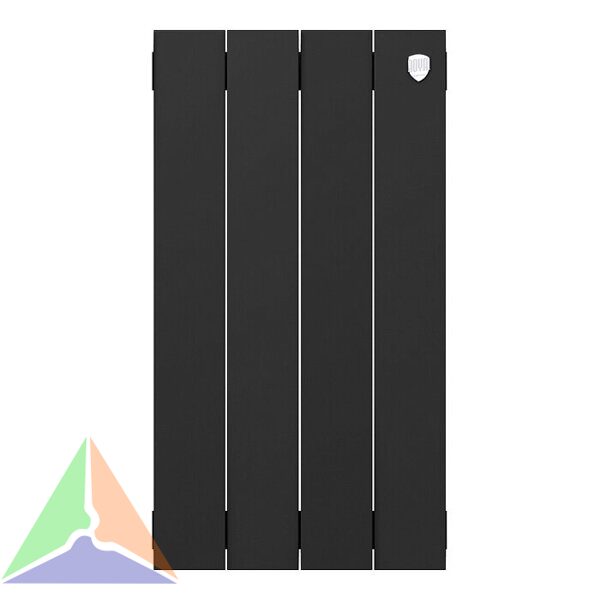 Радиатор биметаллический Royal Thermo PianoForte 500 4 секции (черный)