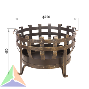 Костровая чаша кованая №5 Везувий