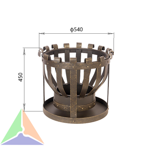 Костровая чаша кованая №4 Везувий