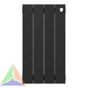 Радиатор биметаллический Royal Thermo PianoForte 500 4 секции (черный)