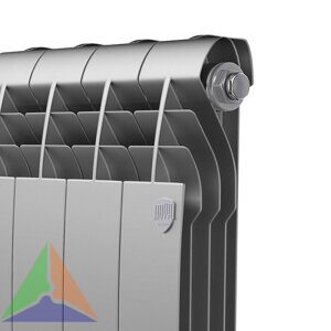 Радиатор биметаллический Royal Thermo BiLiner 350 4 секции (серый)