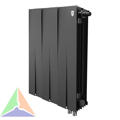 Радиатор биметаллический Royal Thermo PianoForte 500 6 секции (черный)