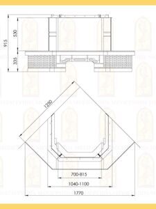 Каминная облицовка МЕТА Акапелла 700/850