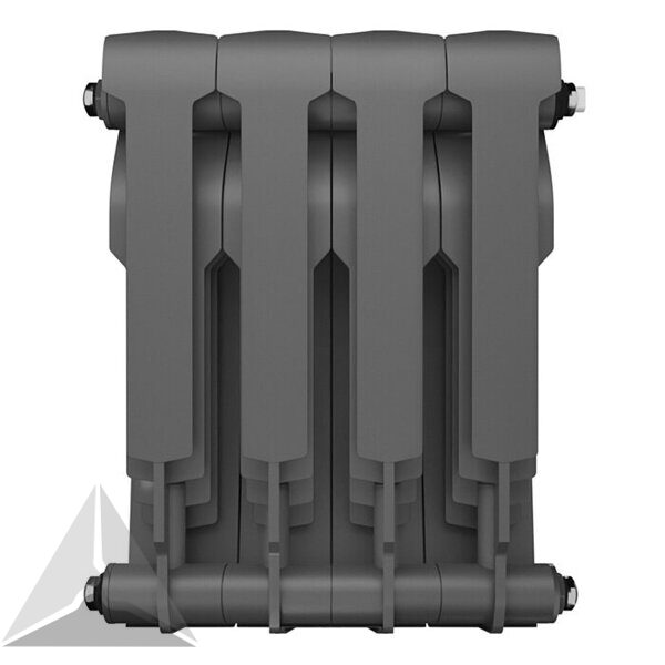 Радиатор биметаллический Royal Thermo BiLiner 350 4 секции (серый)