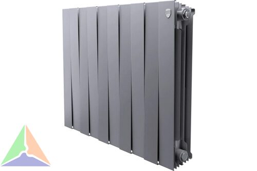 Радиатор биметаллический Royal Thermo PianoForte 500 10 секции (серый)