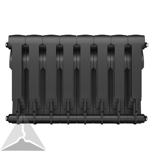 Радиатор биметаллический Royal Thermo BiLiner 350 8 секции (черный)