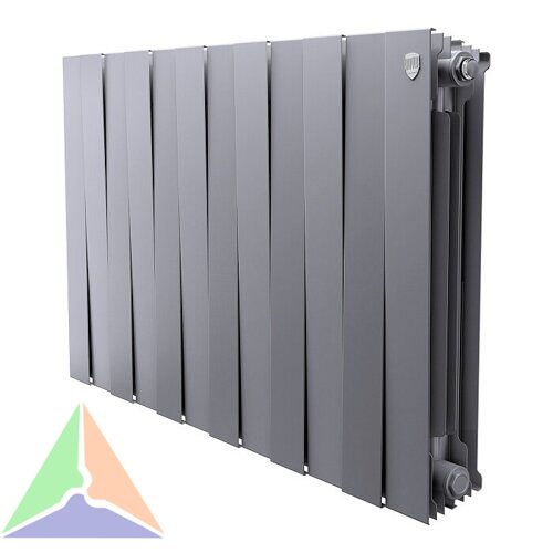Радиатор биметаллический Royal Thermo PianoForte 500 12 секции (серый)